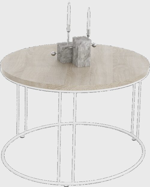 NOEL coffee table, white/Sonoma, ADRK