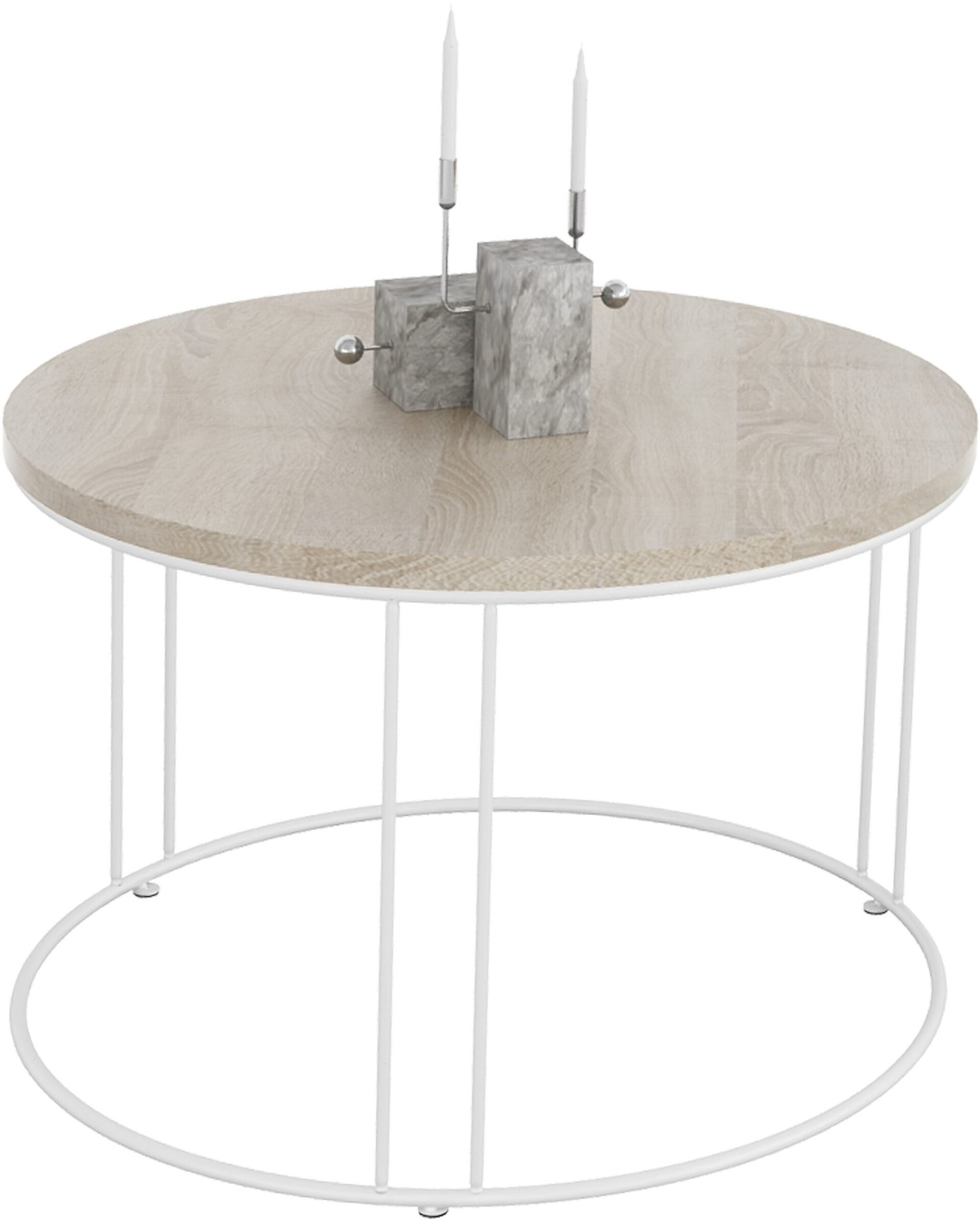 NOEL coffee table, white/Sonoma, ADRK