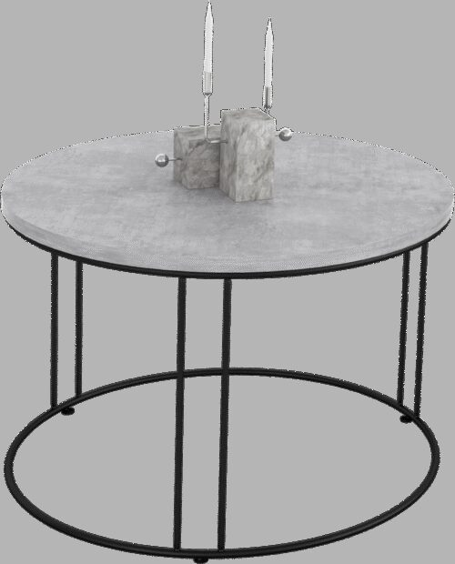 NOEL coffee table, black/concrete, ADRK