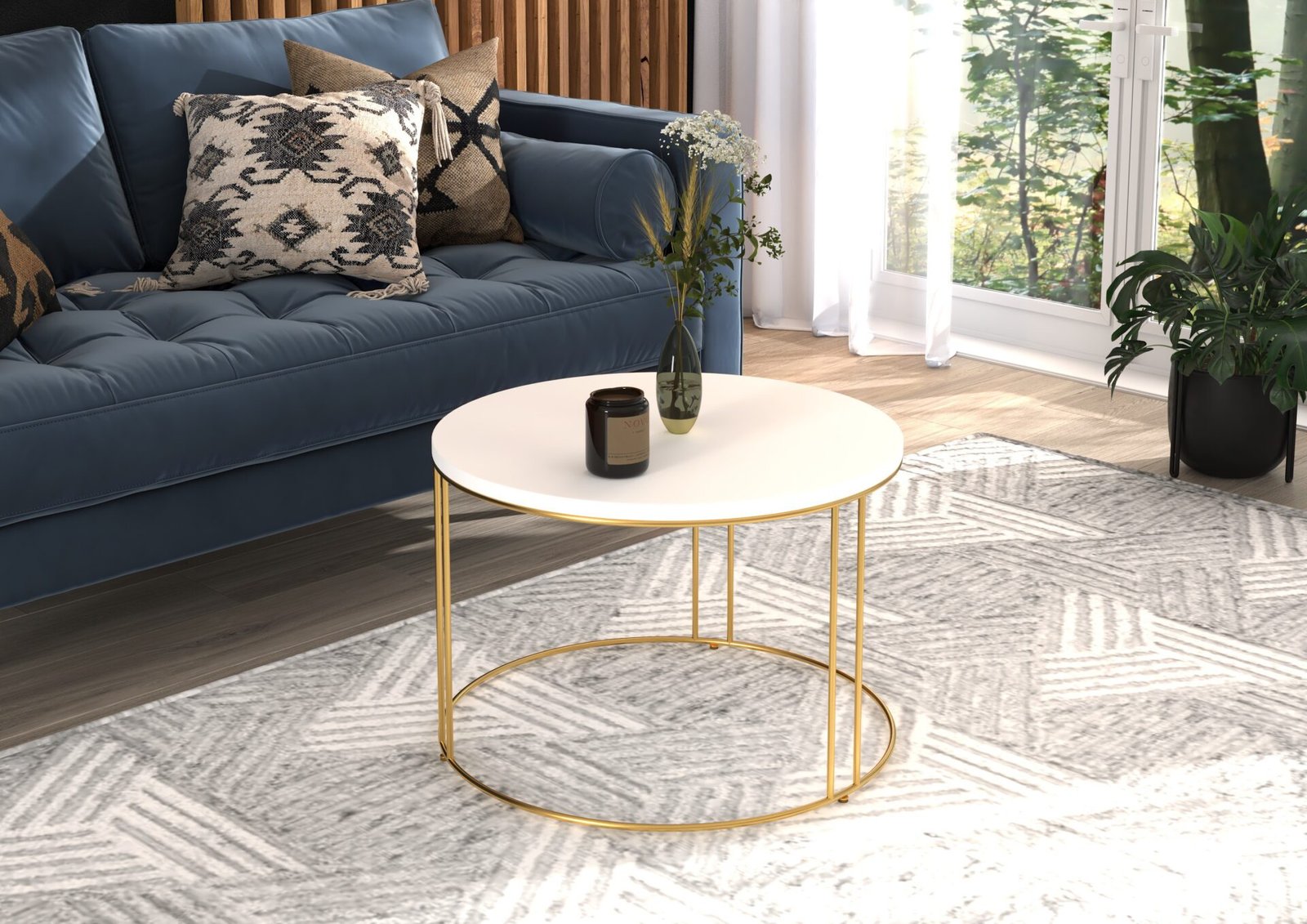 NOEL coffee table gold/white ADRK - Image 2