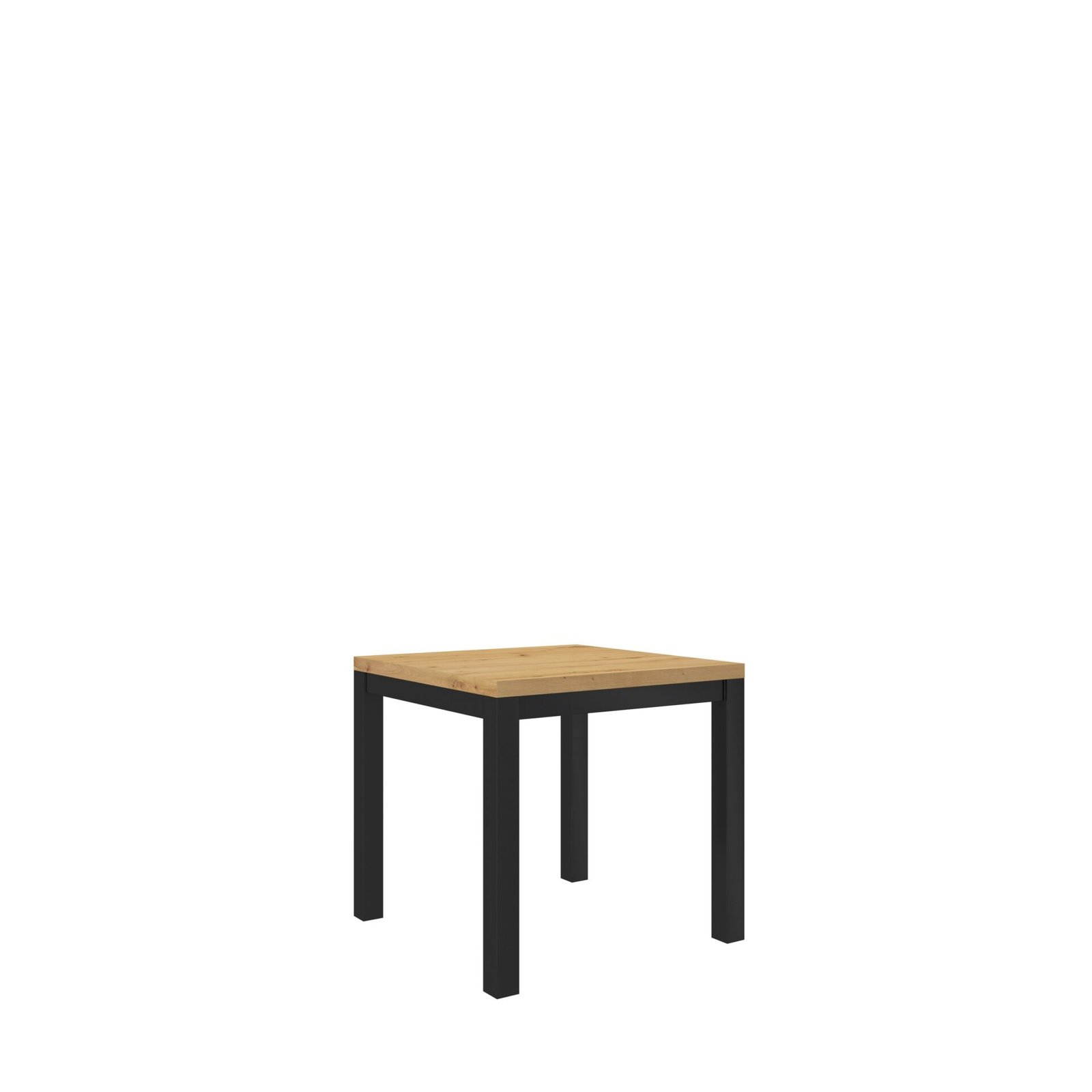 Coffee table OLAF 1 80x80 Artisan/Matte black ADRK