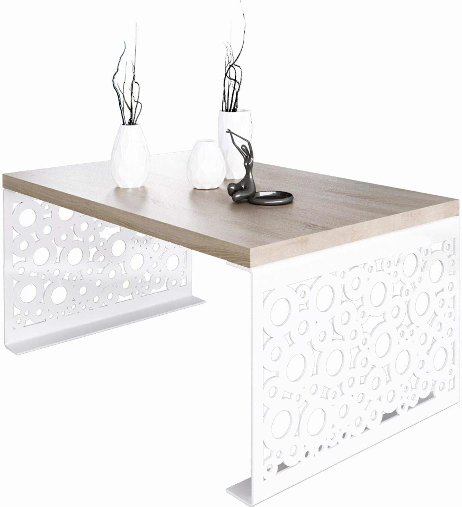 RINA coffee table, 100x60, white/Sonoma, ADRK