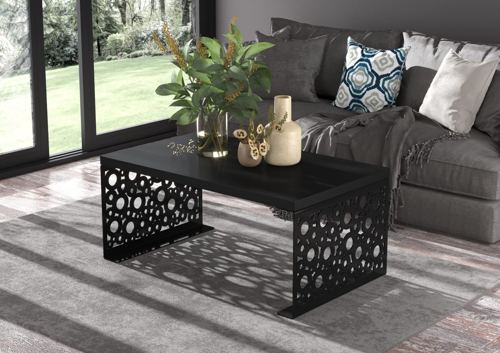 RINA coffee table, 100x60, black, ADRK - Image 2