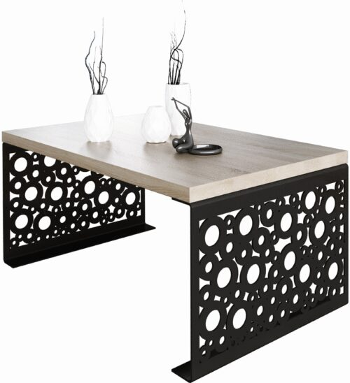 RINA coffee table, 100×60, black/Sonoma, ADRK