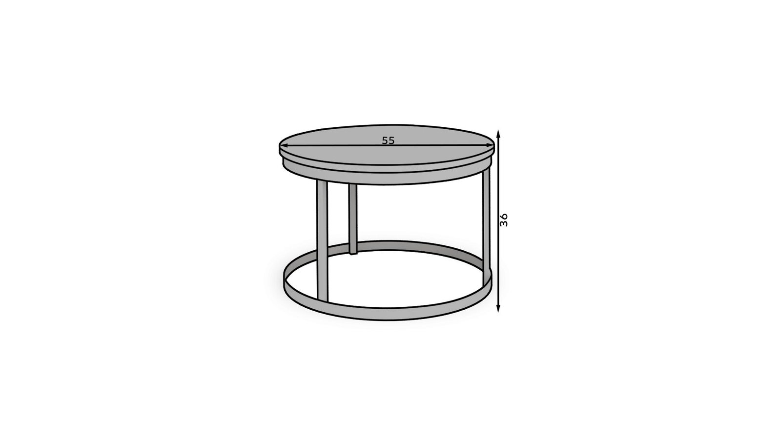 RINEN coffee table white/Artisan ADRK - Image 3