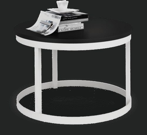 RINEN coffee table, white/black, ADRK