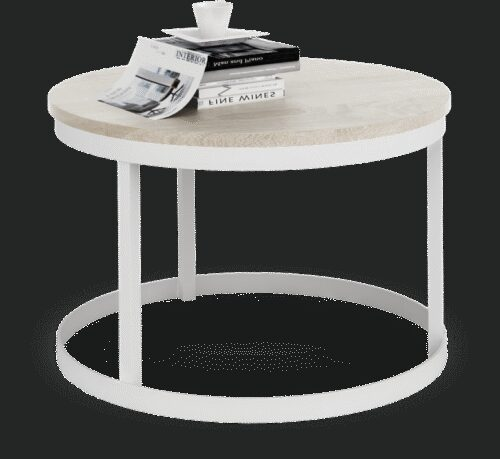 RINEN coffee table white/Sonoma ADRK