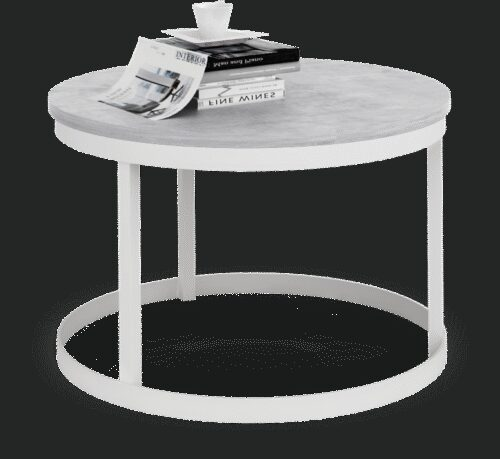 RINEN coffee table, white/concrete, ADRK