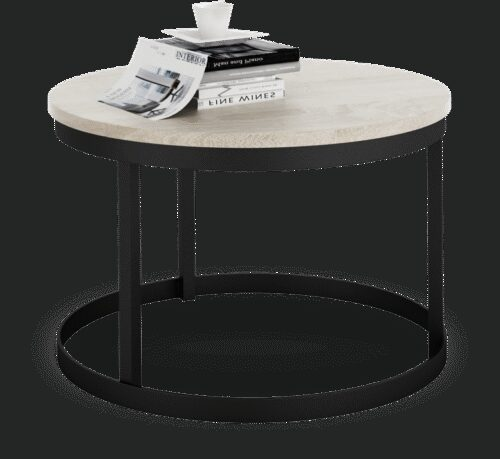RINEN coffee table, black/Sonoma, ADRK