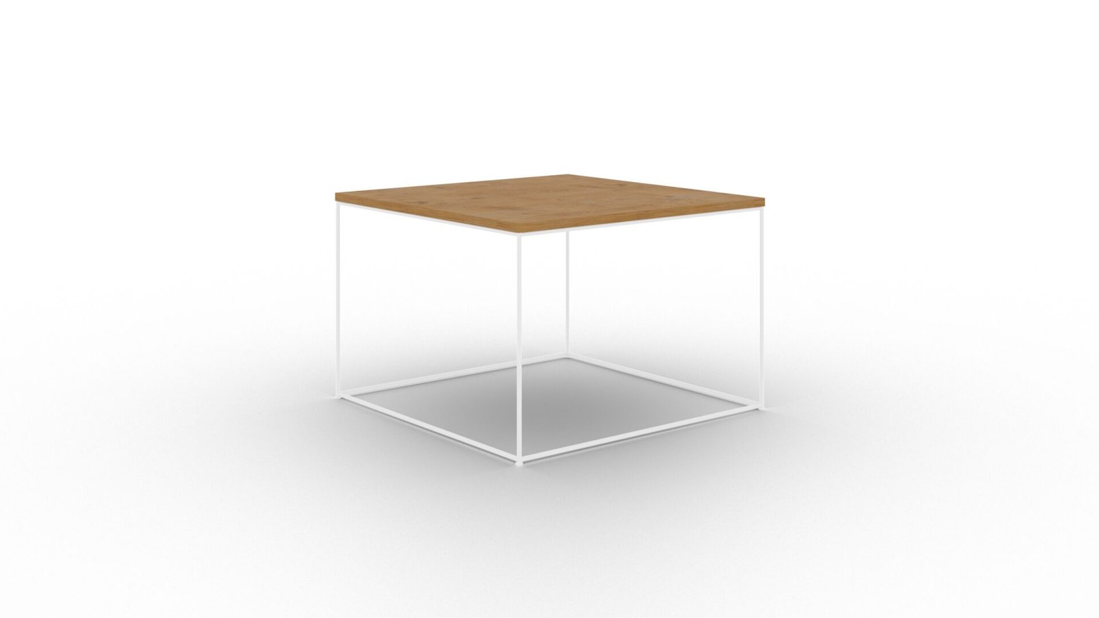 Roni coffee table, white/Lancelot oak, ADRK