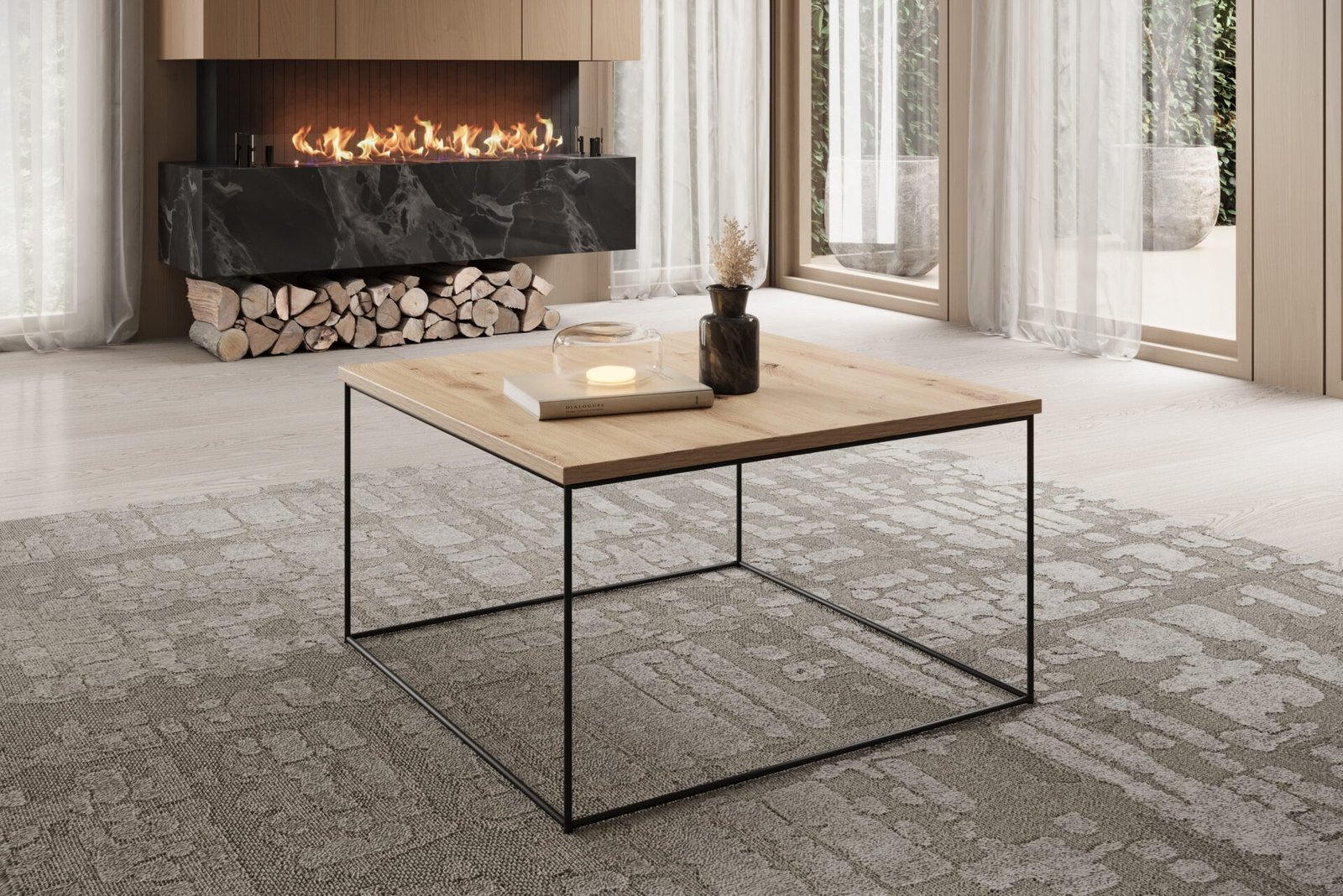 Roni coffee table, black/artisanal, ADRK - Image 2