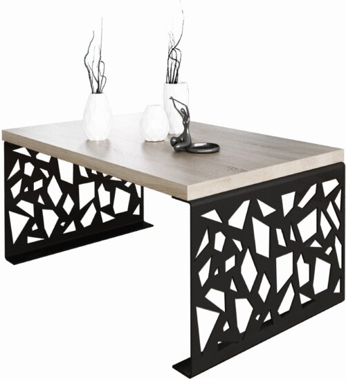 SEMARA coffee table, 100×60, black/Sonoma, ADRK