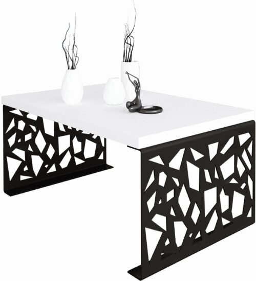 SEMARA coffee table 100×60 black/white ADRK