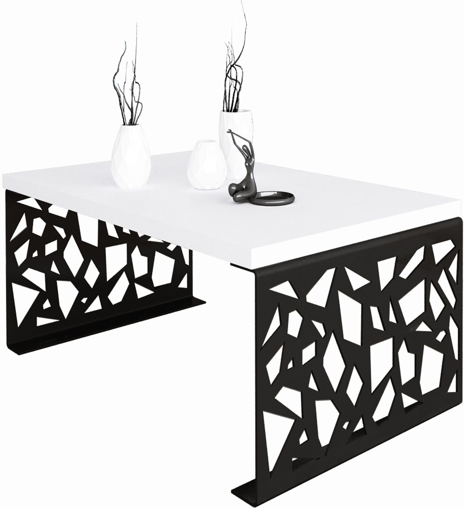 SEMARA coffee table 100x60 black/white ADRK