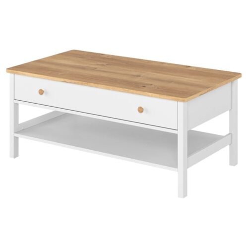 STORY SO-15 coffee table white / oak “Nash”