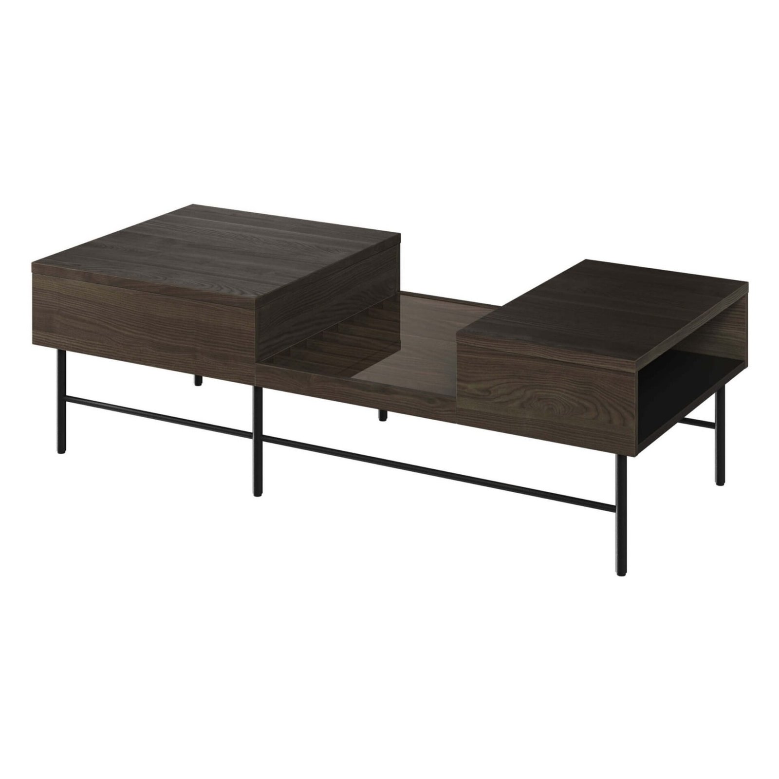 PIEMONTE 08 Coffee table, Portland, ash/black