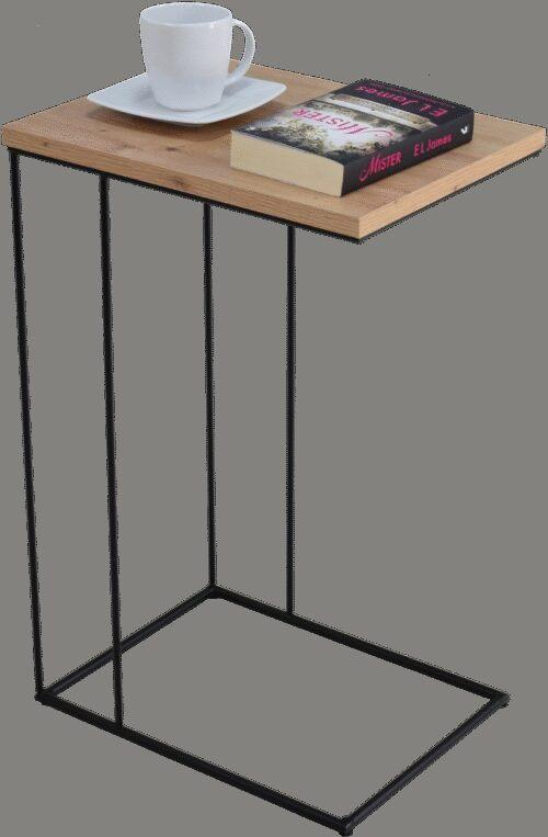 DRU side table, black/artisanal, ADRK