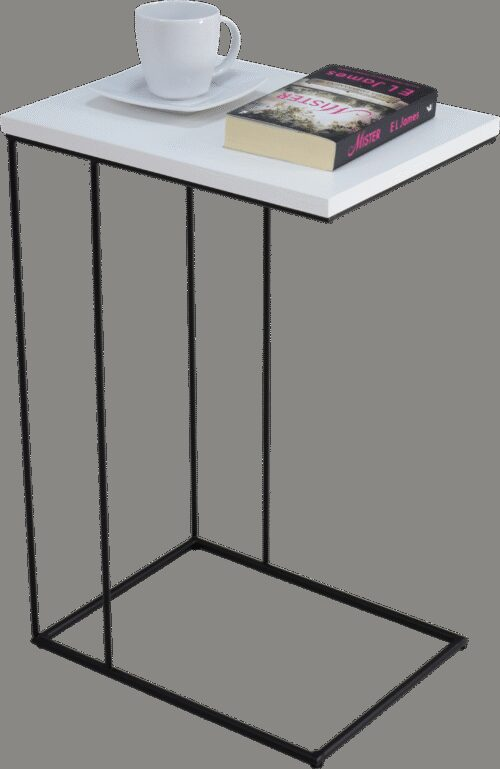 DRU side table, black/white, ADRK
