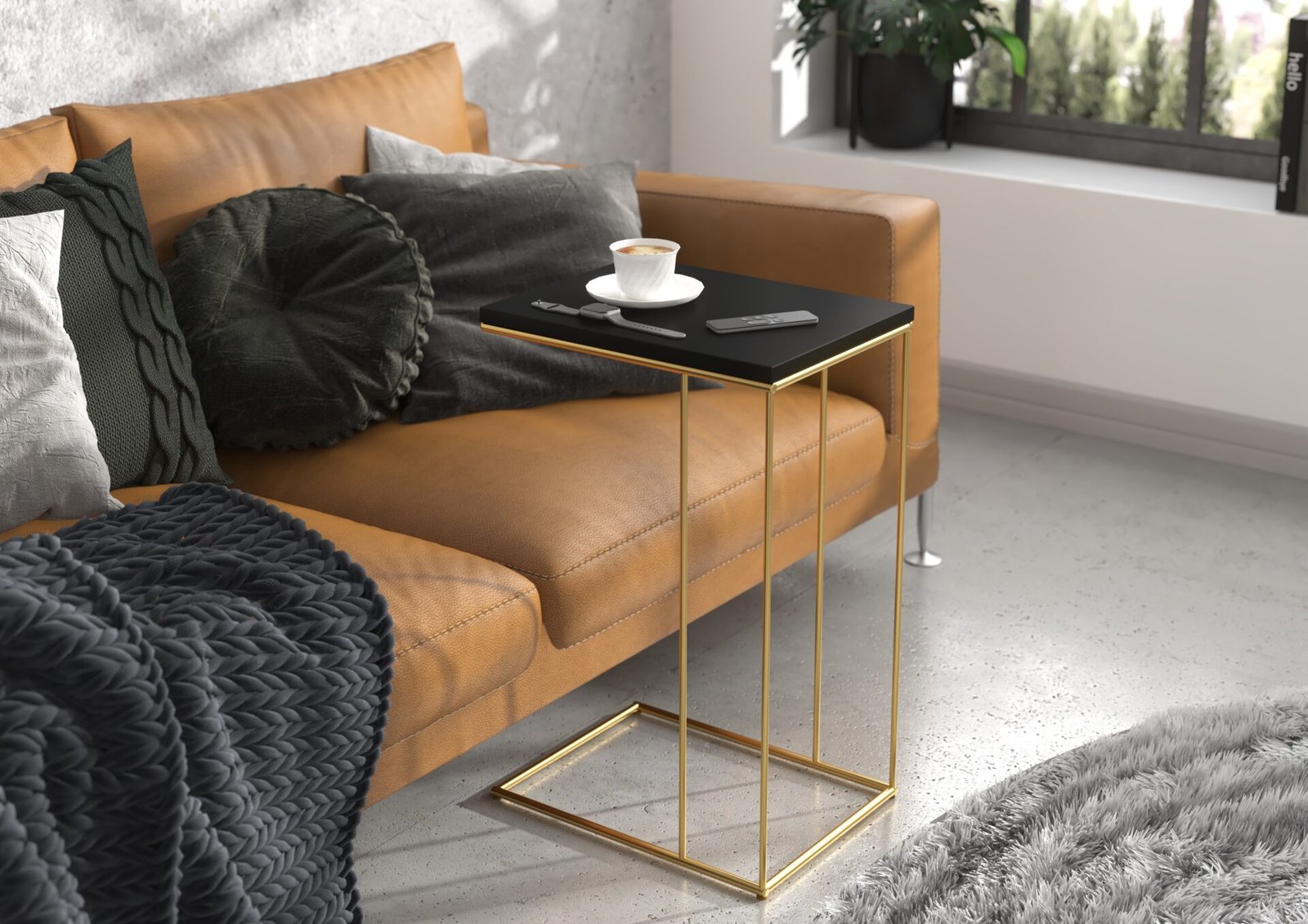 DRU side table gold/black ADRK - Image 2
