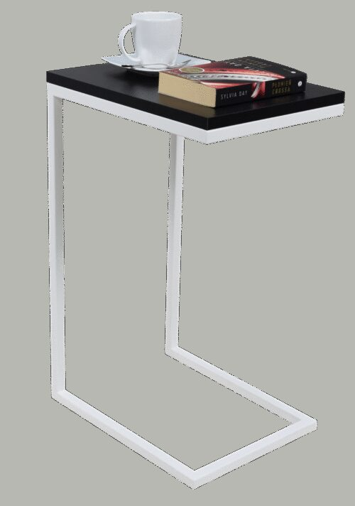 SPARK side table, white/black, ADRK