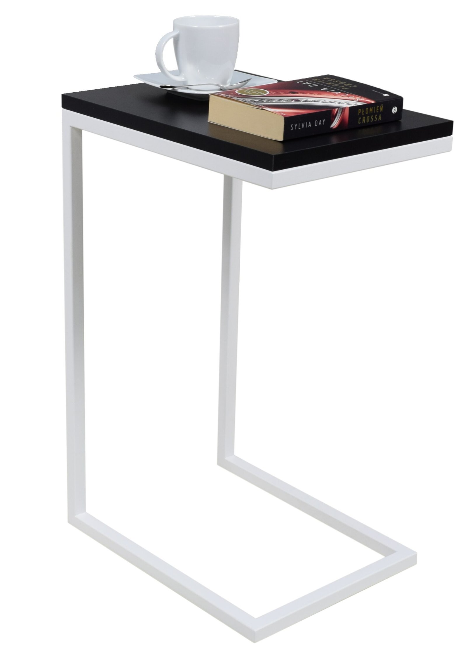 SPARK side table, white/black, ADRK
