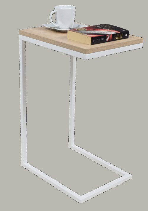 SPARK side table, white/Sonoma, ADRK