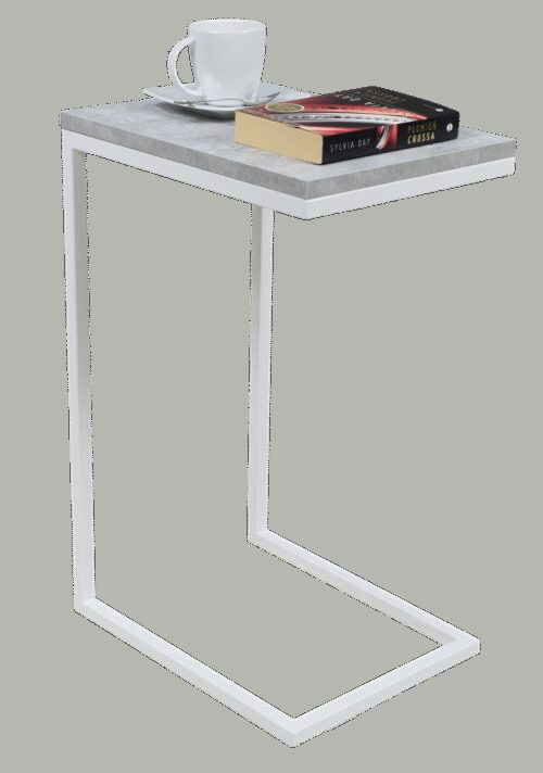 SPARK side table, white/concrete, ADRK