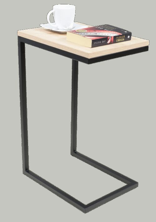 SPARK side table, black/Sonoma, ADRK