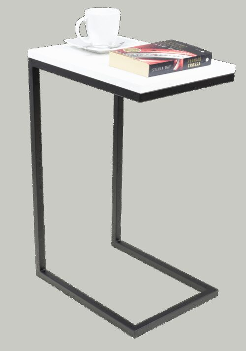 SPARK side table, black/white, ADRK