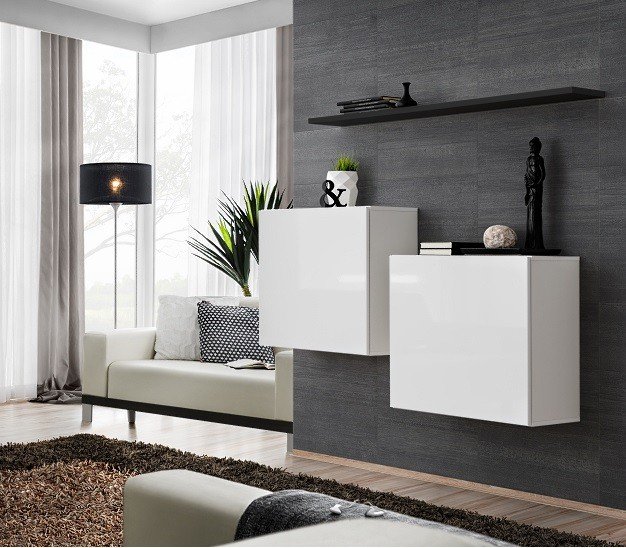 Chest of drawers SWITCH I white/black ASM