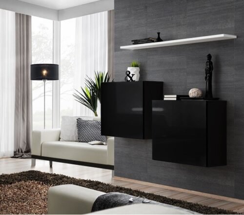 Chest of drawers SWITCH I black/white ASM