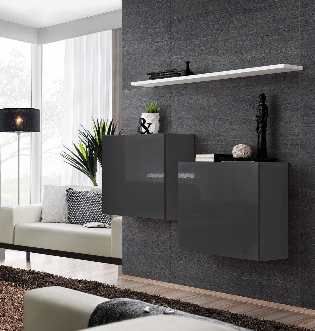 Chest of drawers SWITCH I graphite/white ASM