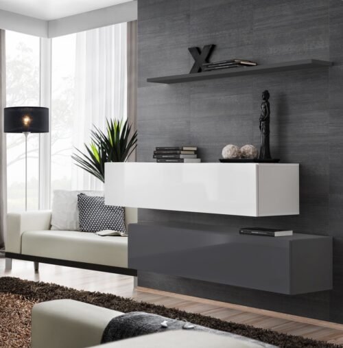 Chest of drawers SWITCH II white/graphite ASM