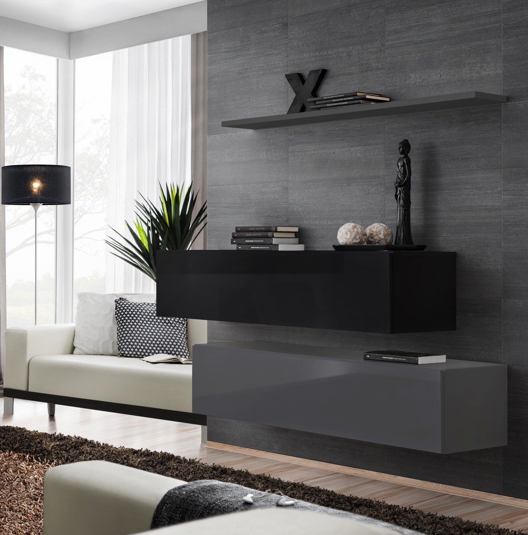 Chest of drawers SWITCH II black/graphite ASM