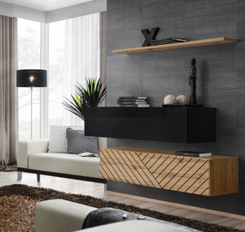 Chest of drawers SWITCH II black/wotan ASM