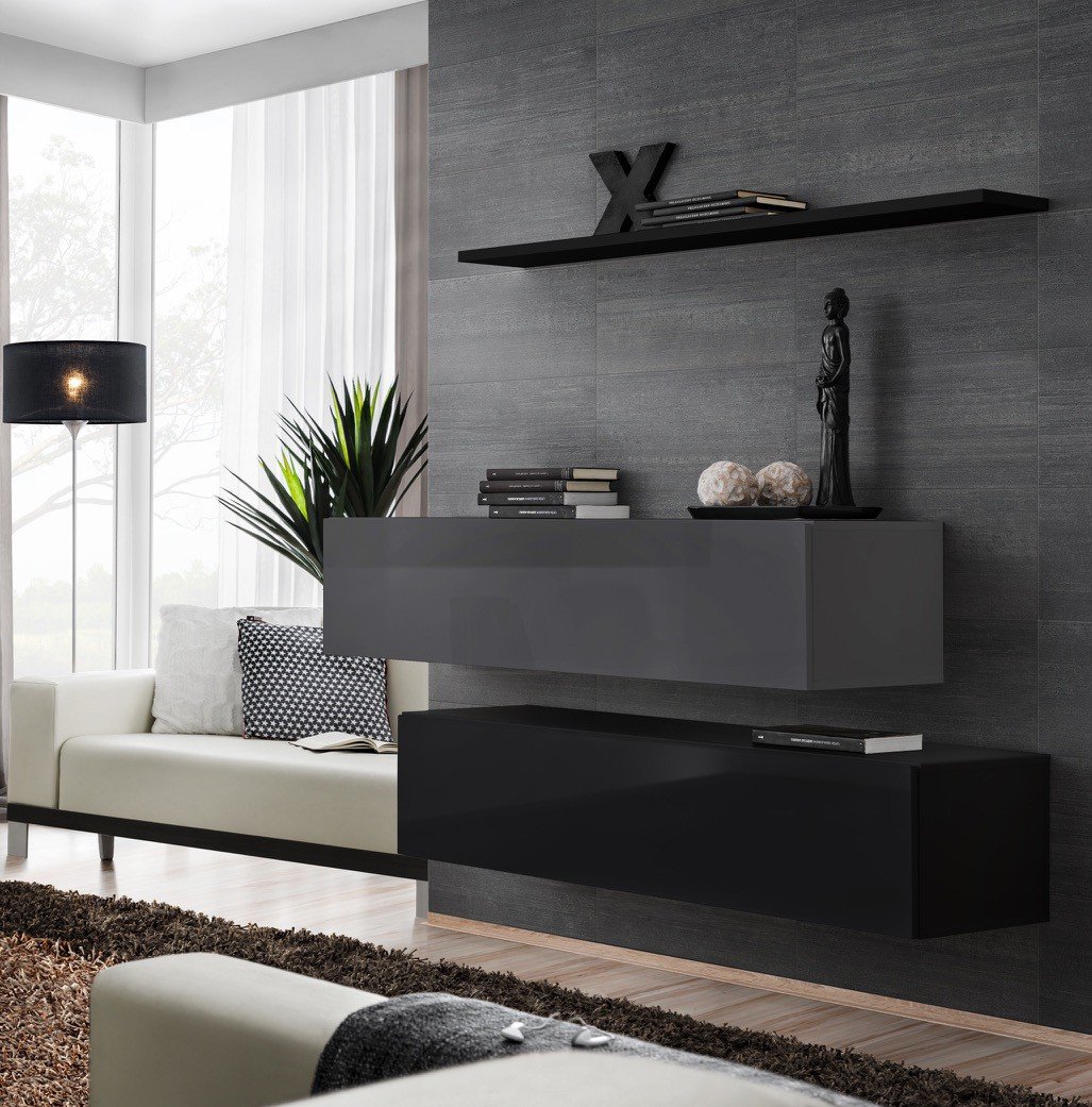 Chest of drawers SWITCH II graphite/black ASM