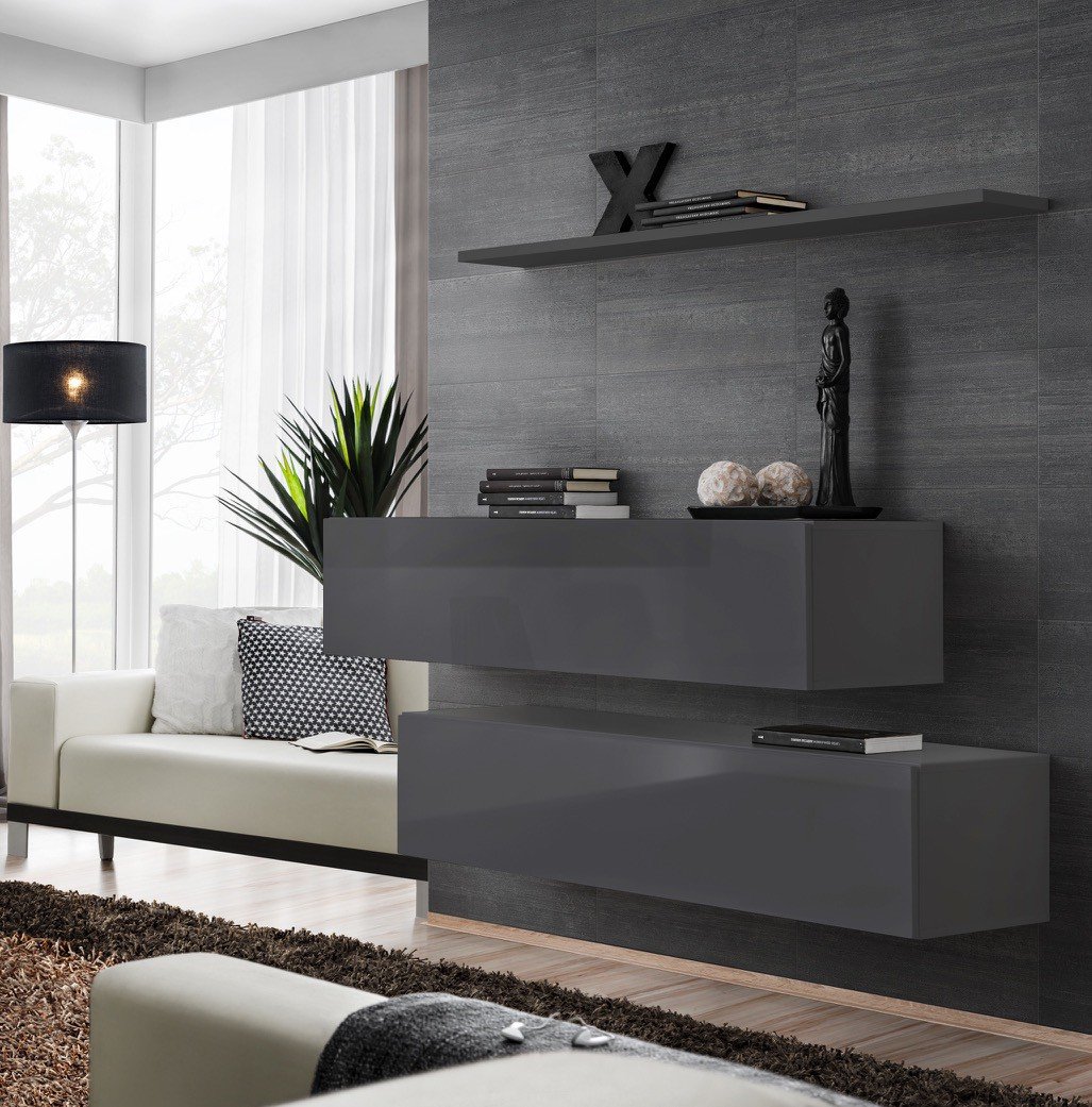Chest of drawers SWITCH II graphite color ASM