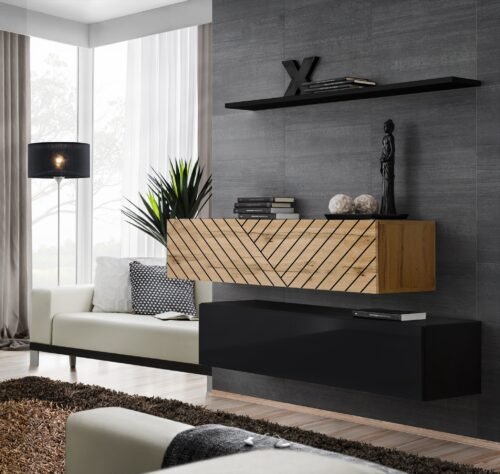 Chest of drawers SWITCH II wotan/black ASM