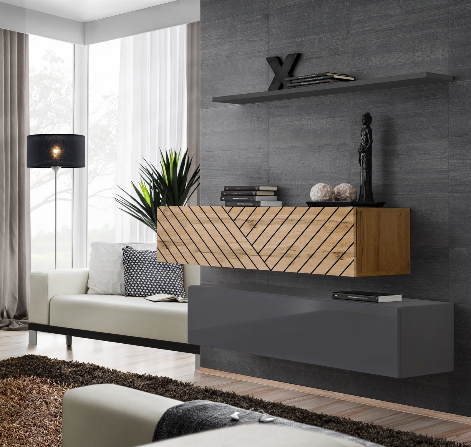 Chest of drawers SWITCH II wotan/graphite color ASM