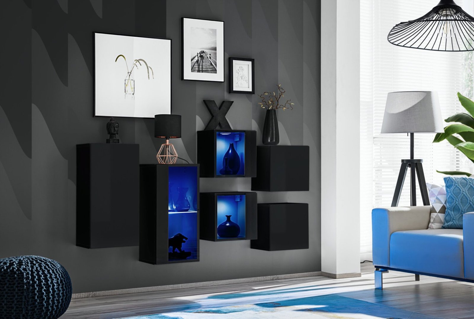 Chest of drawers SWITCH IV black ASM