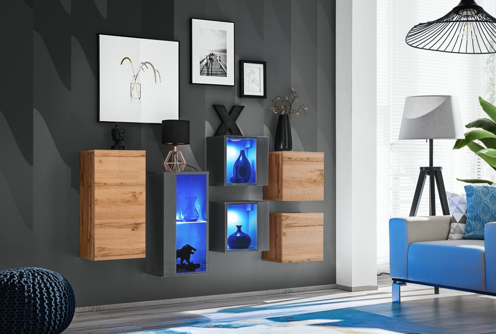 Chest of drawers SWITCH IV wotan/graphite color ASM