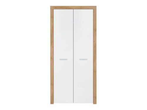 BALDER two-door wardrobe 90 cm Riviera oak/glossy white