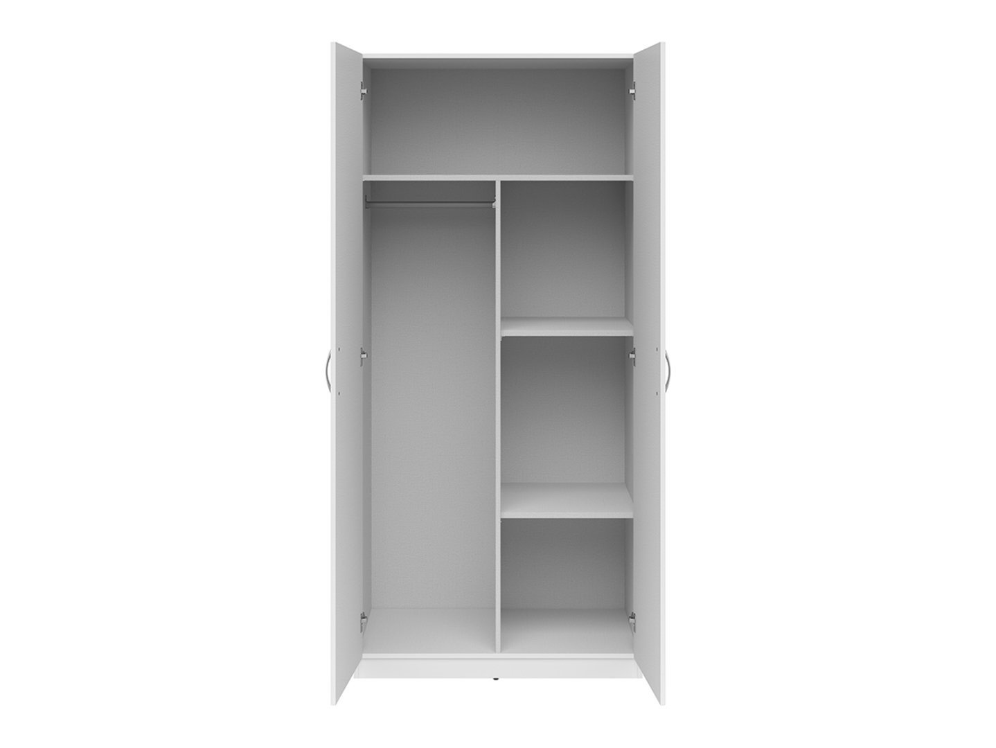 CASAO two-door wardrobe, white/textile - Image 3