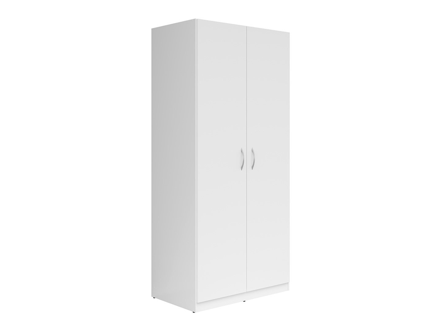 CASAO two-door wardrobe, white/textile
