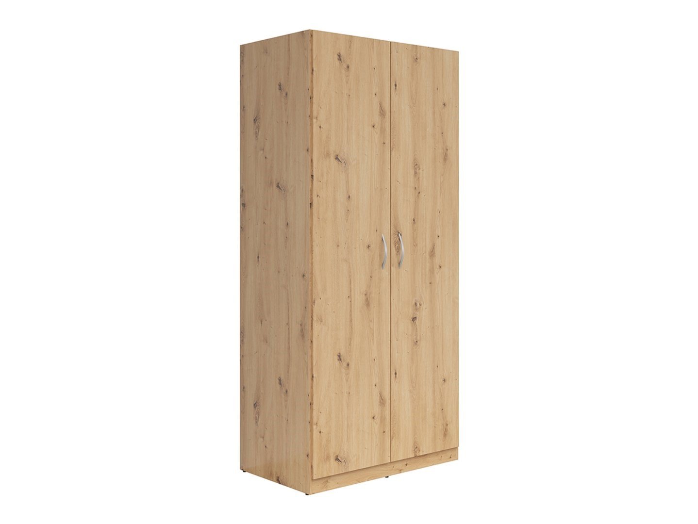 CASAO two-door wardrobe, oak/textile