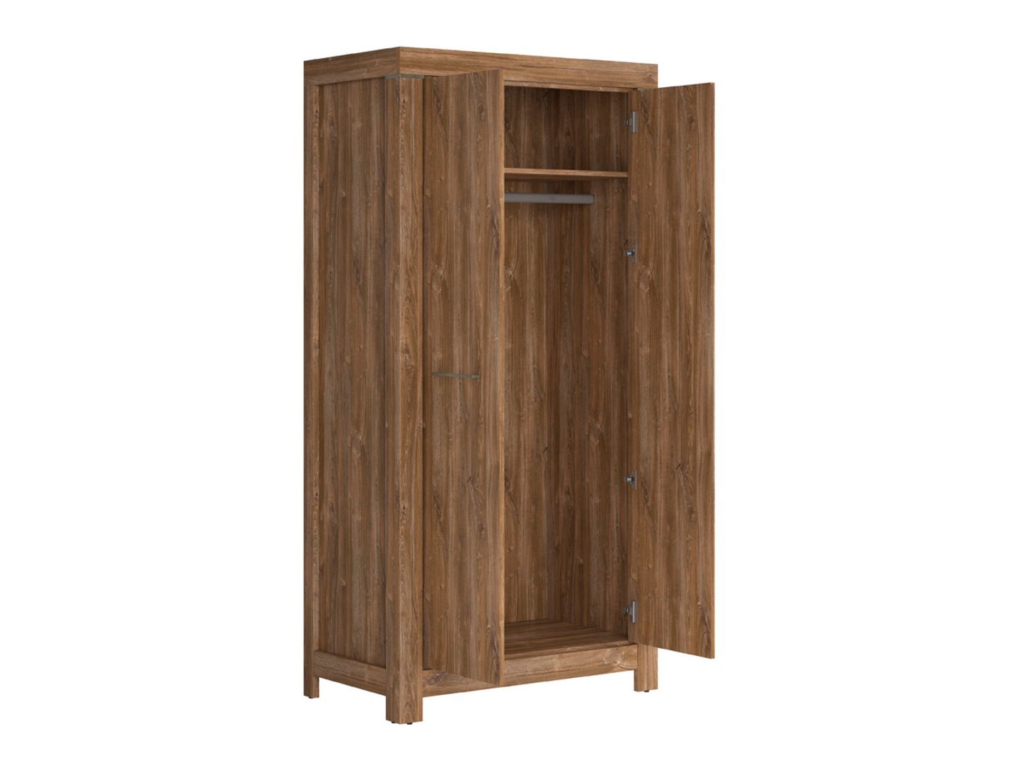 GENT two-door wardrobe, 98 cm, oak color, Stirling color - Image 3