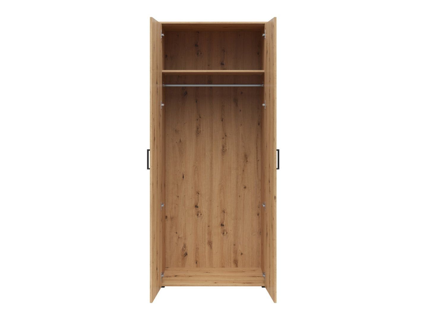 Two-door wardrobe MultiDo 80 cm, artificial oak color - Image 6