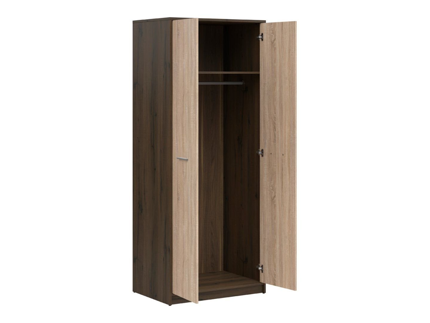 NEPO PLUS two-door wardrobe, 80 cm, noble oak/sonoma oak - Image 2