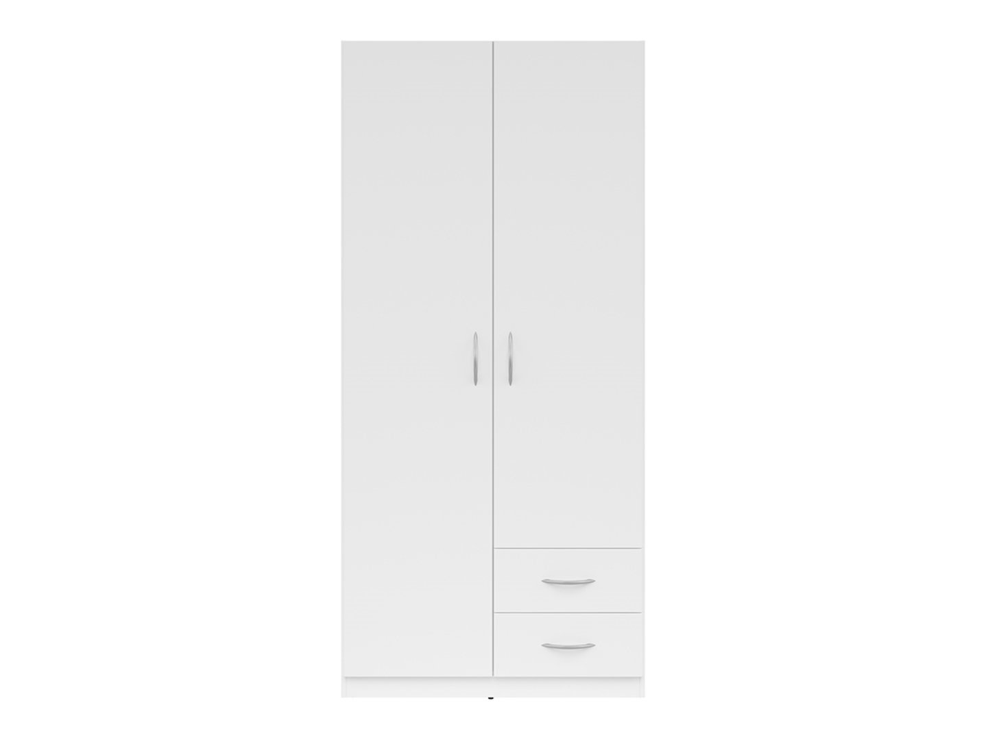 Two-door wardrobe with two drawers CASAO white/textile - Image 2