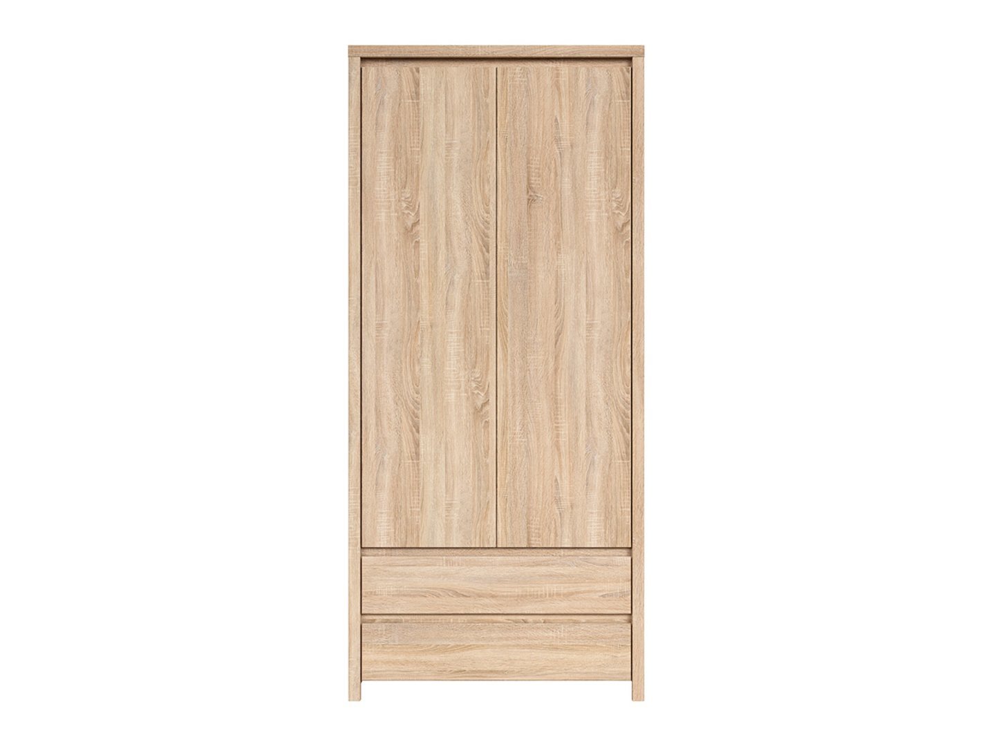 Two-door wardrobe with two drawers KASPIAN 90 cm Sonoma oak/Sonoma oak - Image 6